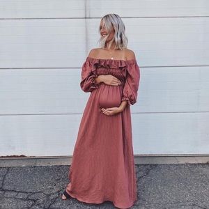 maternity dress, Mauve/Rust pink Worn once